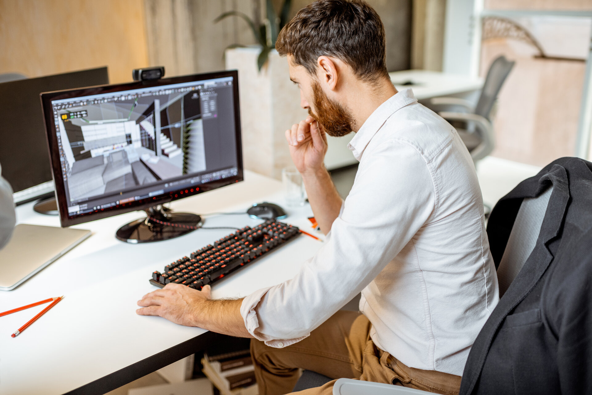 3D-Modellierung im Büro